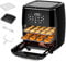 Avilia Forno Multifunzione Friggitrice ad Aria XXL 15Litri - Air Fryer Risparmio Energetico, Senza Olio con 10 Funzioni su LED Display,1700W