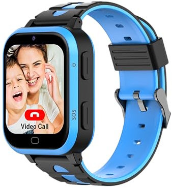 Beafon, SW2, Smartwatch, Kidswatch, 4G, SOS Notruftaste-Notruffunktion, SOS Sicherheitszone, Touch Display 1,7 Zoll (4,32cm), Sprachanruf, Videoanruf, 4G, IP X7