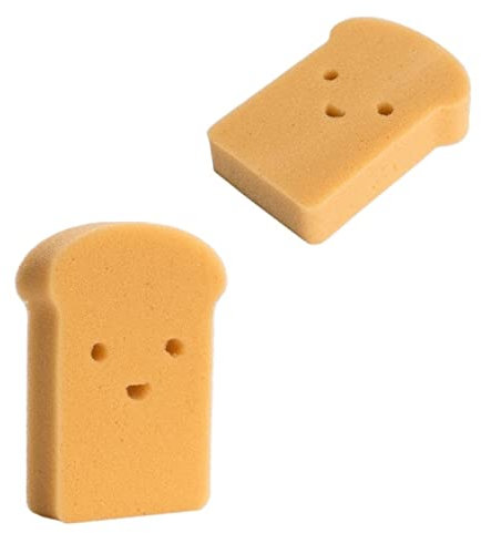 UNbit Éponges Vaisselle éponge réutilisable Pain ustensiles de Cuisine innovants Outils de Nettoyage ménager Objet Insolite Maison Nouveaux Articles Éponge (Color : 2pcs)