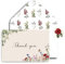 Dankeskarten, 10,2 x 15,2 cm, Vintage-Blumen-Dankeskarten mit Umschlägen, elegantes Blumendesign, blanko, für Geburtstag, Hochzeit, Babyparty, Jahrestag, 20 Stück