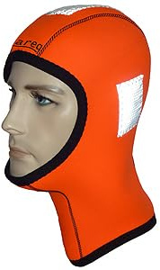aquata Kopfhaube orange mit Reflexstreifen 5mm Neopren