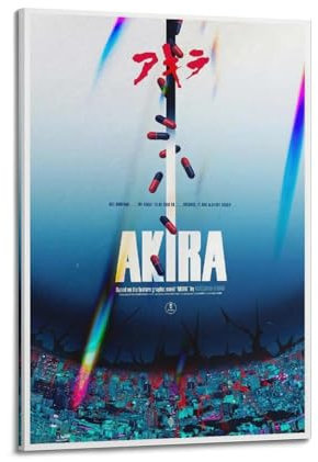 Akira Poster, Raumdekoration, ästhetisches Poster, künstlerisches Poster für Schlafzimmer, Wohnzimmer, Wände, 30 x 45 cm, Rahmenstil