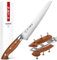 HEZHEN 21,5cm Cuchillos de Pan Dentada, Geman en Acero Din 1.4116 Cuchillos de Repostería, Ergonómico Mango de Madera