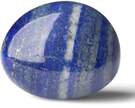 AWARDSEN Lapislazuli Trommelsteinen, Kristalle Steine Stapelsteine Deko Steine Edelstein Zur Dekoration von Vasen, Brunnensteinen