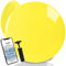 unycos - Ballsitzkissen inkl. Pumpe【Ø34 cm | Trägt 150 kg】Orthopädisches Sitzkissen Anti-Burst, Noppenkissen, Balance Pad, Luftkissen für Bürostuhl, Fitness, Reha/Koordinations (Gelb; Basic)