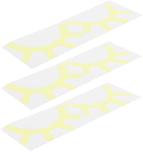 Angoily 3 Bögen Im Dunkeln Leuchtende Wimpern-wandaufkleber – Aufkleber Für Schlafzimmer-