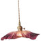 Baoblaze Blumen-Pendelleuchte, Blumenglas-Hängelampe, ästhetische Klassische Deckenlampe, Blumen-Kronleuchter, dekorativ für die Küche, L Violet