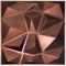 3D Paneele 50x50cm PVC Kunststoffpaneele Wandpaneele Gaming Zimmer Wand Decke 3D Optik 12 Stück 3m² PVC 3D Platten D094 Kupfer