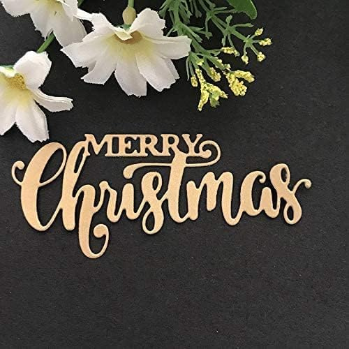 Frohe Weihnachten Stanzformen für Kartenherstellung, Winter-Wort-Stanzschablonen für DIY, Scrapbooking, Fotoalbum, dekorative Prägepapier-Stanzformen für Kartenherstellung, Vorlage