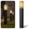 SSC-LUXon VARDA Wegeleuchte Außen schwarz Höhe 50cm inkl. LED E27 Glühbirne Filament warmweiß - Outdoor Garten Standleuchte IP44