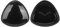 Generisch 2025 - Doubles inserts de soutien-gorge collants, auto-rembourrés, pour femmes avec petite poitrine, push-up en silicone, Noir , taille unique
