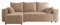 4ALL HOME Ecksofa mit Schlaffunktion Tobi 246x145 cm - Couch - Sofa mit Bettkasten - Eckcouch - L-Form - Schlaffsofa - Schlafsofa mit Bettkasten - Universal (Cord Poso 52 Perlenrosa)