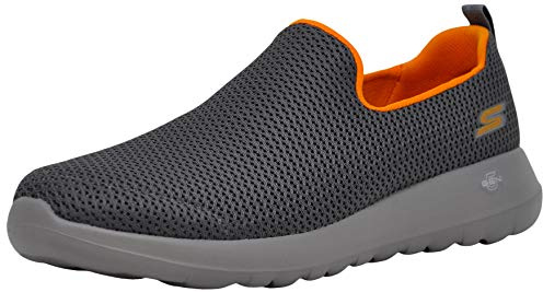 Skechers Men's Gowalk Max Privy - Slip-On Walking Shoe SneakerSkechers Men's Gowalk Max Walking Shoe Sneaker, Charcoal Orange, 42.5 EU Weit