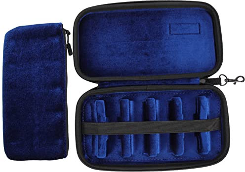 QUMIIRITY Saxophon-kopfbox Taschen Etui Für Saxophonmundstücke Mundstückabdeckung Für Saxophon Dudelsack Alt-saxophon Saxophon-mundstückhalter Klarinettenmundstück Eva Black