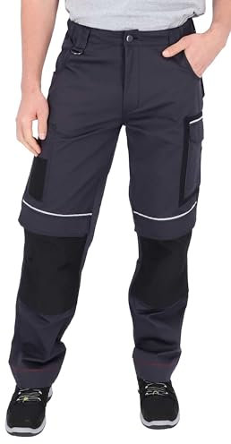 ELIWORX Arbeitshosen Männer Stretch Einsatz - Bequeme Passform - Robustes, Flexibles Material - Smartes Taschen-Design - Arbeitshose Herren ideal für Handwerk Heimwerk und Baugewerbe - Anthrazit - 54