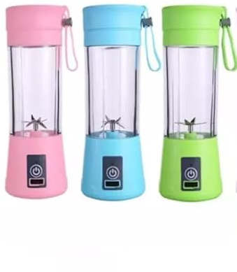 Portable USB Rechargeable Juice Blender 380ml – Personal Smoothie Maker in Blue, Pink & Green – Mini Electric Juicer Cup for Shakes, Protein, Baby Food – Travel & Gym Use (Green)