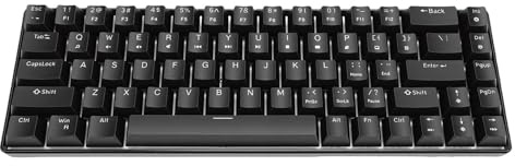 ZAICOLER 68 Key Wired Mechanical Keyboard, Hot Swappable Brown Switch 50M Keystrokes ABS Keycaps Gaming Keyboard with 19 RGB Modes & Detachable Cable Small Keyboards for Window IOS