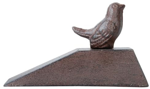 Esschert Design Cale Porte en Fonte Oiseau 6,5x15,7x8,9cm