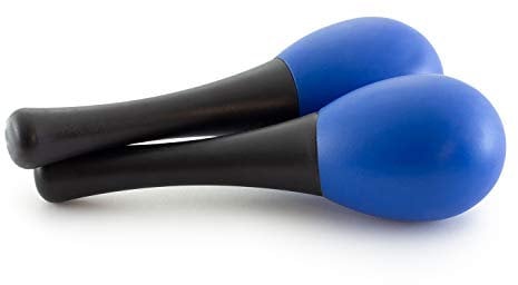 TIGER MAR28-BL Mini Egg Maracas Childrens Percussion Shaker Instrument Blue One Pair