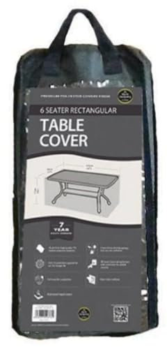Garland 6 Seater Rectangular Table Cover - Silver Grade (W1376)