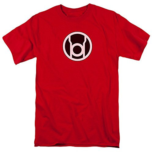 Linterna Verde Linterna Roja Logo Rojo Camiseta Manga Corta Mens MD
