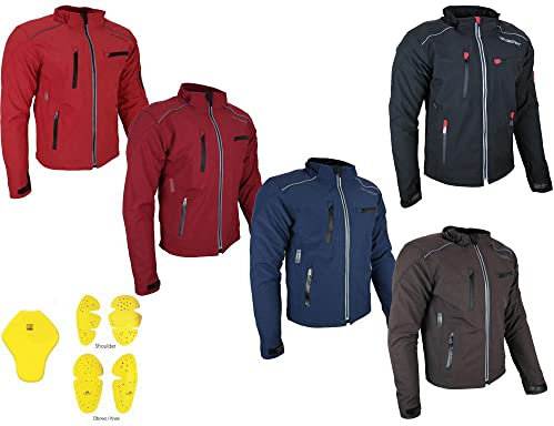 HEYBERRY Soft Shell Motorradjacke Textil Schwarz Gr. XL