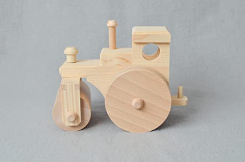 Rudolphs Schatzkiste Holzspielzeug Straßenwalze Breite=16cm NEU Eisenbahn Traktor Walze Holzspiel Geduldsspiel Geschicklichkeitsspiel Holzkreisel Spielsortiment Spiele Holz Seiffen Erzgebirge