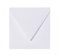 Paper24 50 quadratische Briefumschläge 100 x 100 mm, 10x10 cm, 120 g/m² mit Dreieckslasche Farbe: 00 Weiß