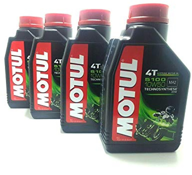4 LITRI OLIO motore moto 4t 5100 10W50 Technosynthese Sintetico 4LT NEW