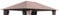 QUICK STAR Ersatzdach 250g Garten Pavillon 3x4m Taupe/Beigegrau RAL 7006 Antik Pavillondach Ersatzbezug