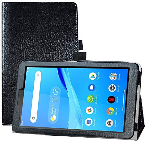 LFDZ Case for Lenovo Tab M7,Cuir Etui et Pliable Stand Housse Support Ultra-Mince et Léger Etui Cover Coque Case pour 7 Lenovo M7 TB-7305F /Tab M7 (2nd Gen) /Tab M7 (3rd Gen),Noir