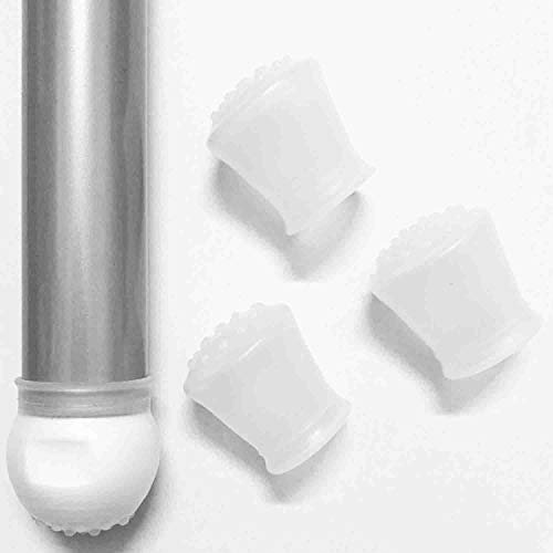 ZARPMA Silikon-Abdeckung für Ikea Antilop Hochstuhl, rutschfest, für Stühle, 4 Stück (Stuhlfüße nicht enthalten) (Weiß)