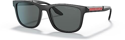 Prada Herren DG002G Sonnenbrille, Matt Schwarz/Grau, Einheitsgröße (Herstellergröße: 65)