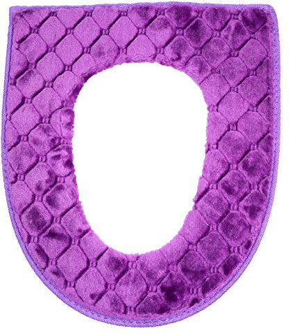 BESPORTBLE Plüsch WC Sitzbezug Abdeckung Fleece Toiletten Auflage Toilettenauflage Toilettensitz Kissen Sitzauflage Toilettensitzbezug für Badgarnitur Badezimmer Sitzschutz Klobrillen