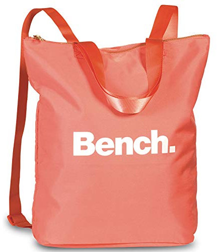 Bench Damen Handtaschen Rucksack Frauen Daypack Backpack 64160, Farbe:Koralle