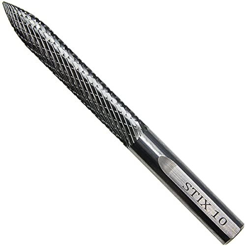 STIX Hartmetallfrässtift Ø 10x110 mm Reifenbohrer Fräser Reifenreparatur | Hartmetallfräser zur Vorbereitung des Stichkanals für Reifenpilze