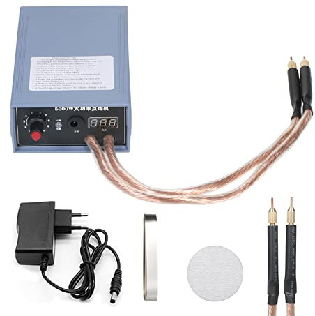 Punktschweißgerät Hancaner DIY 5000W 6200mAh 0-800A Strom Einstellbare Schweißgeräte für 18650 Batterie Punktschweißmaschinenset