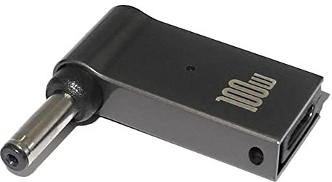 PD 100W Connecteur d'adaptateur de Chargeur d'ordinateur Portable USB Type-C Femelle vers DC Mâle Convertisseur de Prise Jack Remplacement pour Acer Samsung Lenovo (4.0x1.35mm)