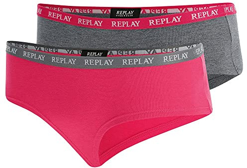 Replay Damen 2er Pack Slips mit Logobund