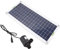 Kit de bomba de agua solar 30W Kit de bomba de fuente de panel solar de polisilicio para fuente alimentada por sol Estanque Hidroponía Jardines de alta eficiencia