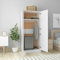 Susany Kleiderschrank Garderobenschrank Garderobe Schrank Schlafzimmerschrank Dielenschrank mit Großes Fach Kleiderstange Holzwerkstoff Hochglanz-Weiß 80x52x180 cm