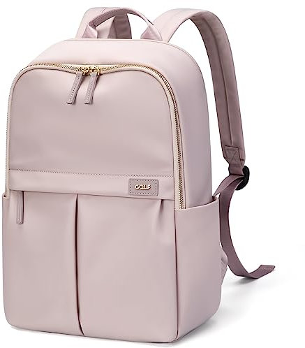 GOLF SUPAGS Mochila para computadora portátil para mujer, resistente al agua, se adapta a computadoras portátiles de 15 pulgadas, bolsas de trabajo de viaje (rosa)