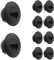 LIGHTWORLD24 Welt der Lichter 10er Set LED Treppen-leuchte Wand-einbauleuchte Einbaustrahler Stufen-beleuchtung 2 Watt 180LM Neutralweiß außen innen Wandleuchte Licht IP65 230V Schwarz