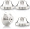 Brollitest 40 x 21 mm, piedini per altoparlante, set da 4 pezzi, acciai inossidabili, per sistemi di altoparlanti, protezione del pavimento, ecc