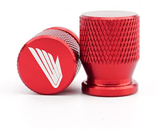 JYDJDL,Motorrad-Reifenventilabdeckung Zubehör Stem Cap passt für Honda passt für CB650r Dio Forza 125 300 350 750 CB500x NC750x Hornet Shadow,Red