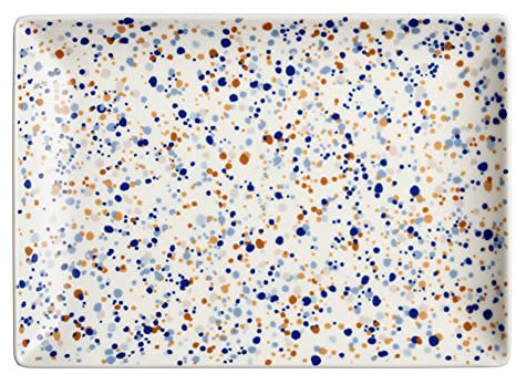 Iittala A4 Teller in der Farbe: blau-braun aus Porzellan hergestellt, gefrierfest, mikrowellengeeignet, spülmaschinenfest/-geeignet, Maße: 21x29 cm 1065511, Mittel