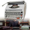 JIADUOFU Retro Schreibmaschinen, Vintage Schreibmaschine Mechanisch,schlanke Und Langlebige Klassische Schreibmaschine Für Schriftsteller, Literarische Retro-Sammlung Geschenk,White
