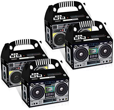 Jojomino 80Er-Jahre-Party-Dekoration, Neuheit, Boom-Geschenkbox, Vintage-Dekoration, SüßIgkeiten-Tischdekoration, 80Er-Jahre, 24 StüCk