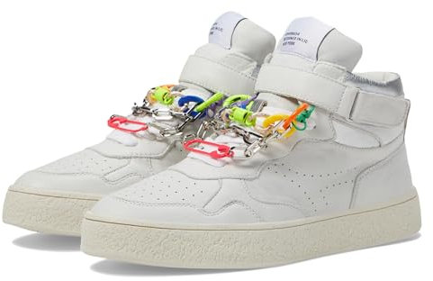 Steve Madden Damen Emilee Sneaker, Weißes Leder, 38 EU