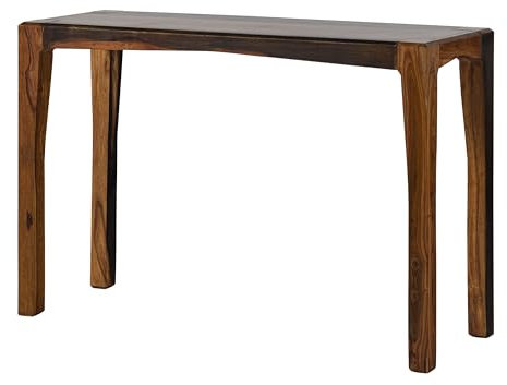 MASSIVMOEBEL24.DE | Ancona Konsolentisch aus Massivholz #204 | aus Sheeshamholz - Dunkelbraun, lackiert | 120 x 42 x 80 cm | Sideboard